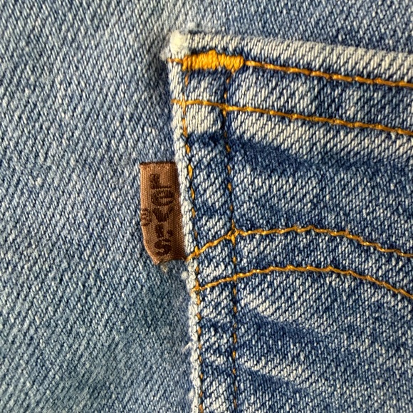 Vintage Men’s Mid 80’s Levi’s Brown Tab Action Denim Jeans 38x27 - Picture 8 of 9